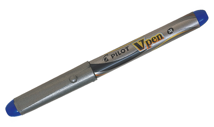 Pilot V-Pen Fountain Pen Silver Barrel
