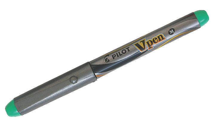 Pilot V-Pen Fountain Pen Silver Barrel
