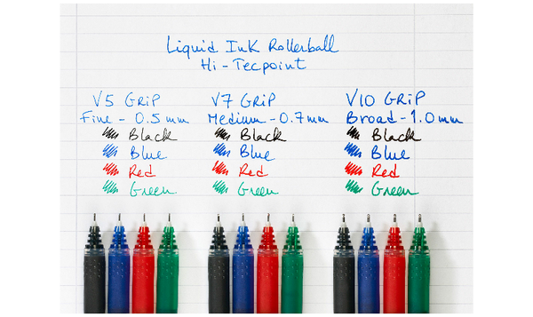 Pilot V10 Grip Hi-Tecpoint Rollerball Pen BXGPN-V10