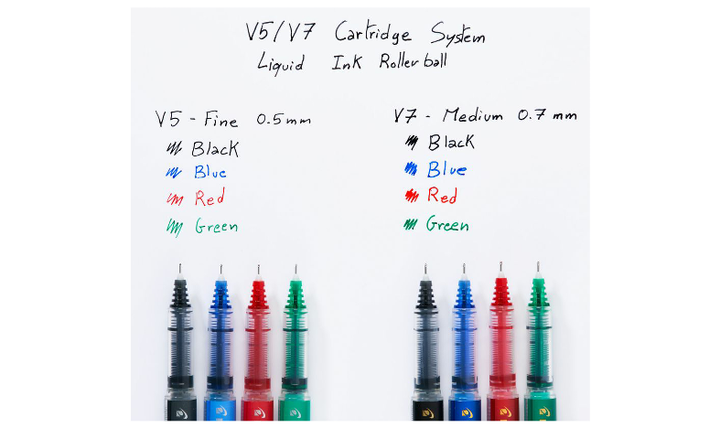 Pilot V5/V7 Cartridge System Pen Refills