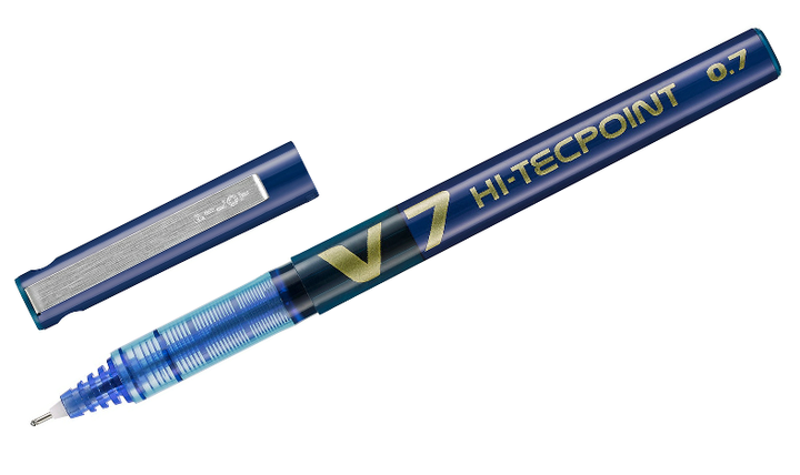 Pilot V7 Hi-Tecpoint Rollerball Pen Box of 20 Blue