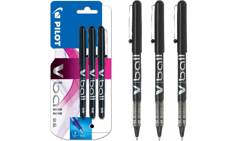 Rollerball pen online vs ballpoint pen