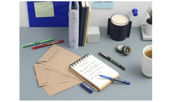 Pilot V Ball 07 Rollerball Pen BLVB7 Set of 4 Assorted