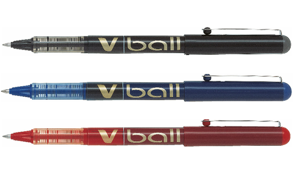 Pilot V Ball 07 Rollerball Pen BLVB7 Set of 3 Assorted