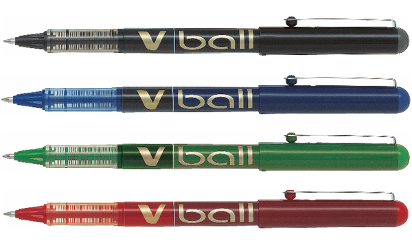 Pilot V Ball 07 Rollerball Pen BLVB7 Set of 4 Assorted