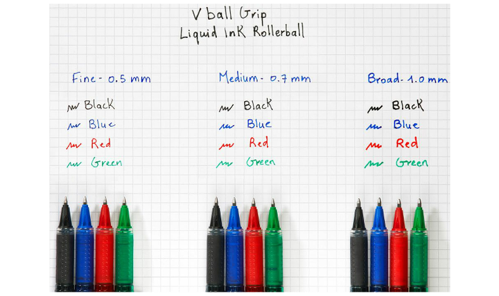 Pilot V Ball Grip 07 Liquid Ink Rollerball Pen