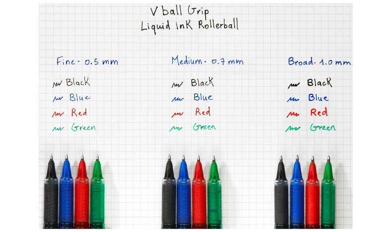 Pilot V Ball Grip 10 Liquid Ink Rollerball Pen