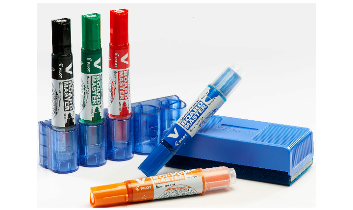 Pilot V Board Master Bullet Tip Whiteboard Marker Kit