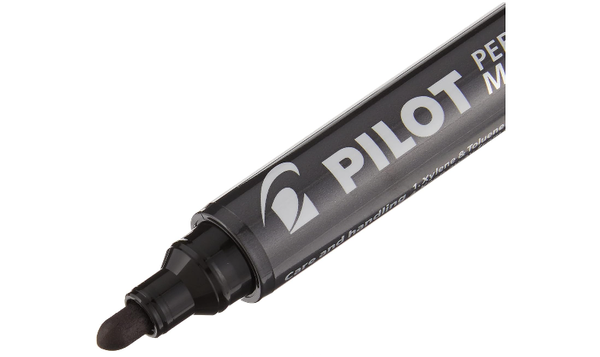 Pilot 100 Permanent Marker Bullet Tip Box of 12 Black