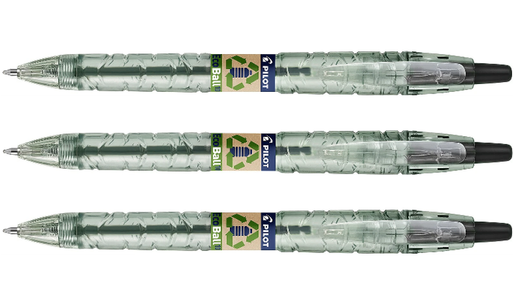 Pilot BegreeN B2P Ecoball Ballpoint Pen Medium Triple Pack Black