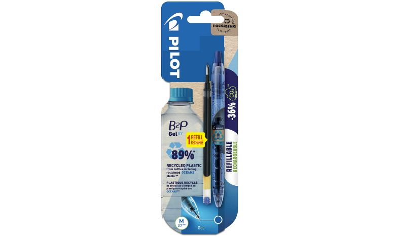 Pilot BegreeN B2P Recycled Gel Rollerball Pen Blue with Refill