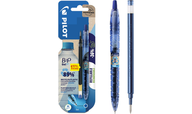 Pilot BegreeN B2P Recycled Gel Rollerball Pen Blue with Refill