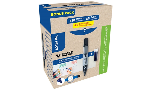 Pilot BegreeN V-Board Master Bullet Tip Medium Pen and Refill Pack Black