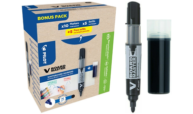 Pilot BegreeN V-Board Master Bullet Tip Medium Pen and Refill Pack Black