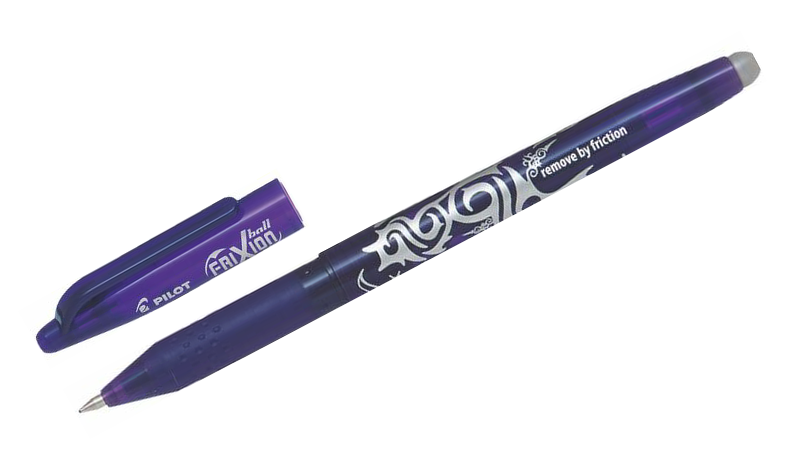 Pilot FriXion Ball Erasable Rollerball Pen Medium Set of 4 (Light Blue, Violet, Pink, Light Green)