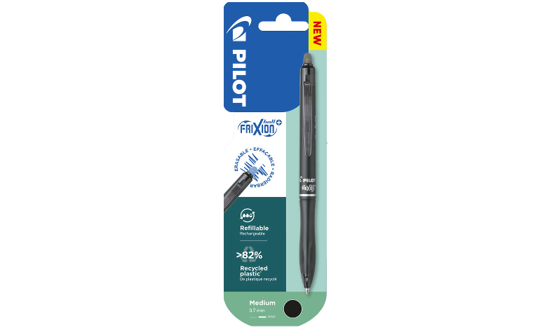 Pilot FriXion Ball Plus Rollerball Pen Black - Single Blister Pack