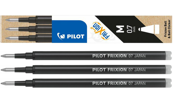 Pilot FriXion Ball Plus Rollerball Pen Black + 3 Pilot FriXion Refills