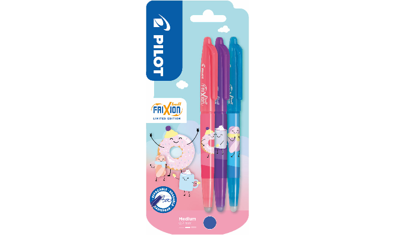 Pilot FriXion Ball Sweet Paradise Erasable Rollerball Pen Assorted Pack of 3