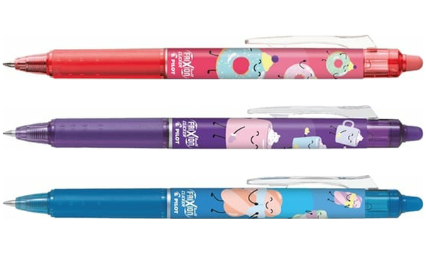 Pilot FriXion Clicker Sweet Paradise Erasable Rollerball Pen Assorted Pack of 3