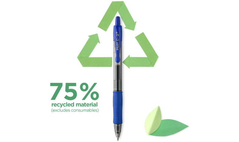 Pilot G-2 Plus BegreeN 0.7 Gel Ink Rollerball Pen Pack of 2 Blue