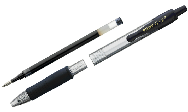 Pilot G2 Plus BegreeN 0.7 Gel Rollerball Pen Black Box of 24 (12 Pens + 12 Refills)