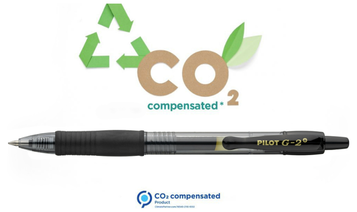 Pilot G2 Plus BegreeN 0.7 Gel Rollerball Pen Black Box of 24 (12 Pens + 12 Refills)
