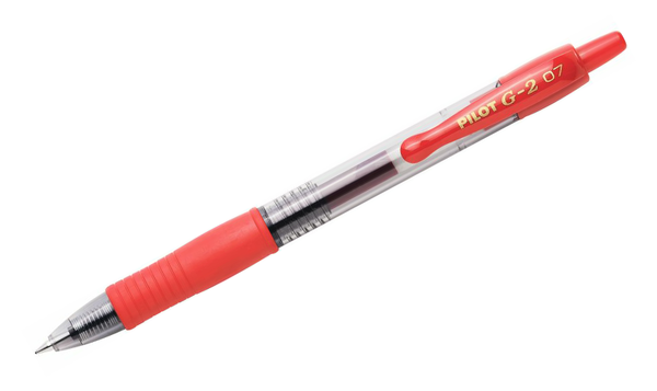 Pilot G2 07 Gel Ink Rollerball Pen BLG207 Box of 12 Red