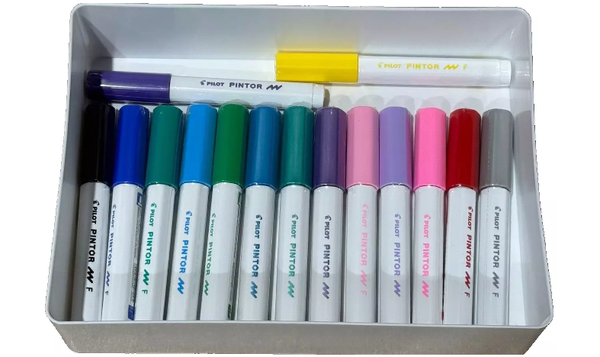 Pilot Pintor Marker Pen Bullet Tip Fine - Assorted Set of 15 - Gift Boxed