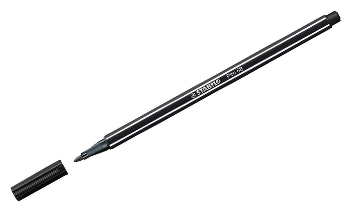 Premium Fibre-Tip Pen - STABILO Pen 68 - ARTY - Pack of 12 - Assorted Colours