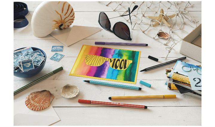 Premium Fibre-Tip Pen - STABILO Pen 68 - Assorted Colours - Packs of 10