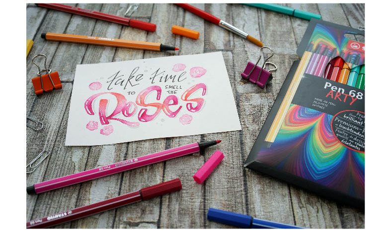 Premium Fibre-Tip Pen - STABILO Pen 68 - ARTY - Pack of 30 - Assorted Colours
