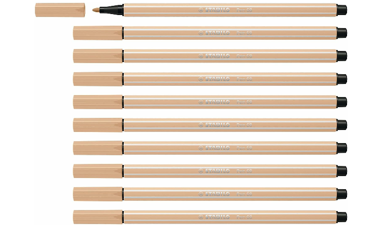 Premium Fibre-Tip Pen - STABILO Pen 68 - Assorted Colours - Packs of 10