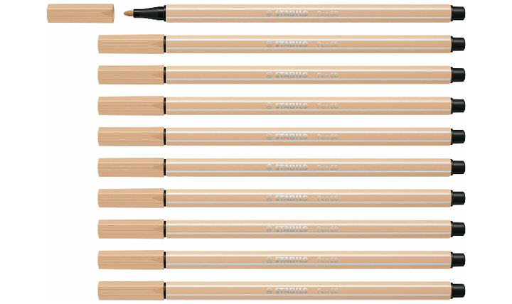 Premium Fibre-Tip Pen - STABILO Pen 68 - Assorted Colours - Packs of 10