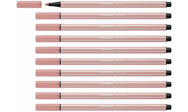 Premium Fibre-Tip Pen - STABILO Pen 68 - Assorted Colours - Packs of 10