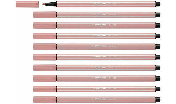 Premium Fibre-Tip Pen - STABILO Pen 68 - Assorted Colours - Packs of 10