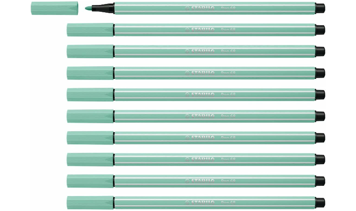 Premium Fibre-Tip Pen - STABILO Pen 68 - Assorted Colours - Packs of 10
