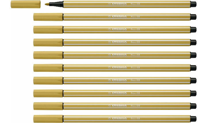 Premium Fibre-Tip Pen - STABILO Pen 68 - Assorted Colours - Packs of 10