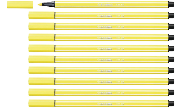 Premium Fibre-Tip Pen - STABILO Pen 68 - Assorted Colours - Packs of 10