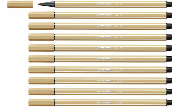 Premium Fibre-Tip Pen - STABILO Pen 68 - Assorted Colours - Packs of 10