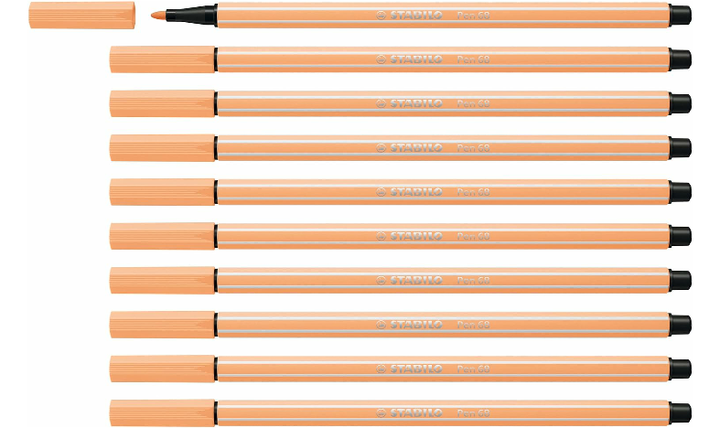 Premium Fibre-Tip Pen - STABILO Pen 68 - Assorted Colours - Packs of 10