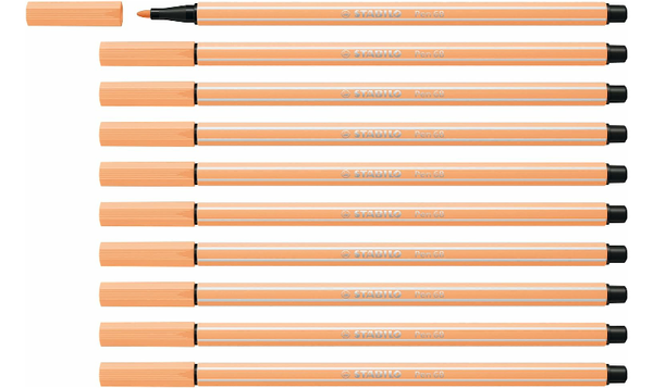 Premium Fibre-Tip Pen - STABILO Pen 68 - Assorted Colours - Packs of 10