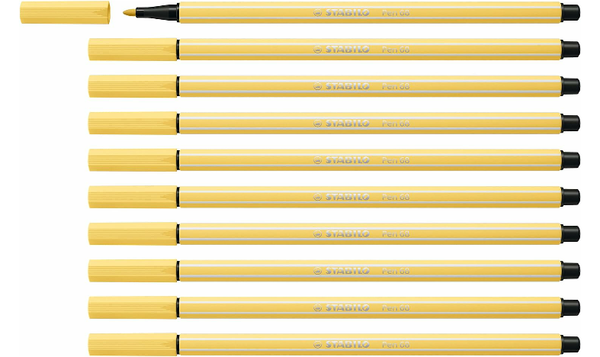 Premium Fibre-Tip Pen - STABILO Pen 68 - Assorted Colours - Packs of 10