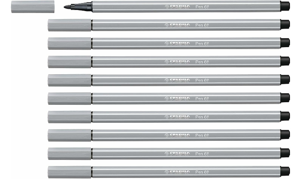 Premium Fibre-Tip Pen - STABILO Pen 68 - Assorted Colours - Packs of 10