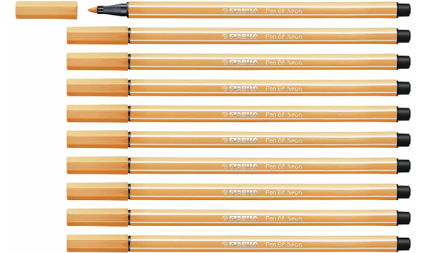 Premium Fibre-Tip Pen - STABILO Pen 68 - Assorted Colours - Packs of 10