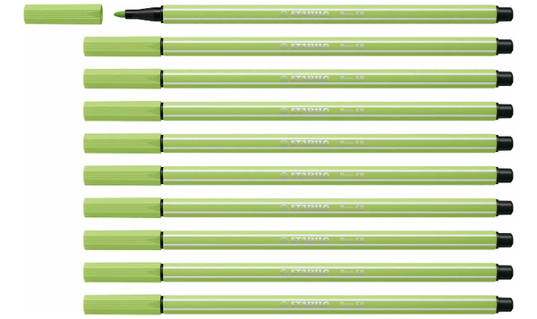 Premium Fibre-Tip Pen - STABILO Pen 68 - Assorted Colours - Packs of 10