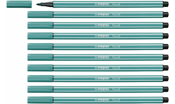 Premium Fibre-Tip Pen - STABILO Pen 68 - Assorted Colours - Packs of 10