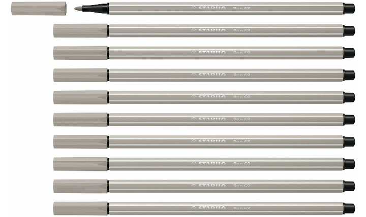 Premium Fibre-Tip Pen - STABILO Pen 68 - Assorted Colours - Packs of 10
