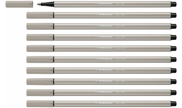 Premium Fibre-Tip Pen - STABILO Pen 68 - Assorted Colours - Packs of 10