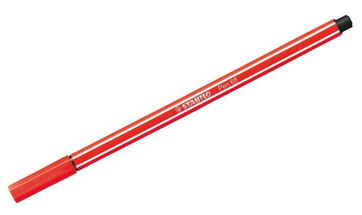 Premium Fibre-Tip Pen - STABILO Pen 68 - Pack of 6 - Assorted Colours
