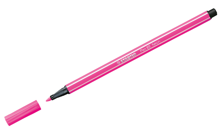 Premium Fibre-Tip Pen - STABILO Pen 68 - Pack of 6 - Neon Colours